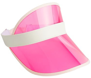 Bramble Unisex Rosa Sonnenvisiere – 1er Pack, Einheitsgröße – Perfekt für Sport, 80er Jahre Kostüme, Festivals, Partys
