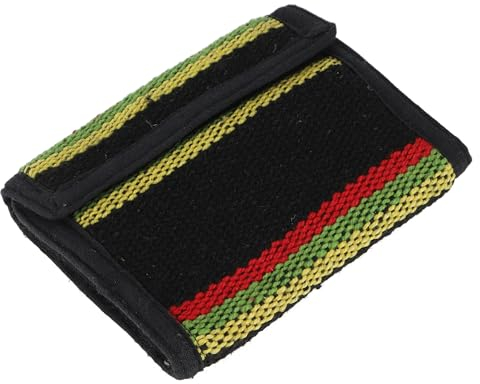 GURU SHOP Ethno Stoff Portemonnaie Nepal - Modell 11, Unisex - Erwachsene, Baumwolle, 10x11x2 cm