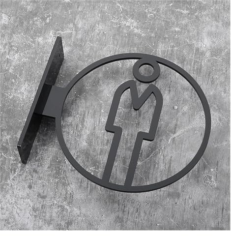 Signalisation Des Toilettes Signalisation de salle de bain for hommes et femmes, Plaque de toilettes, hôtel, WC, signalisation latérale, rappel de toilettes publiques, signalisation de toilettes publi