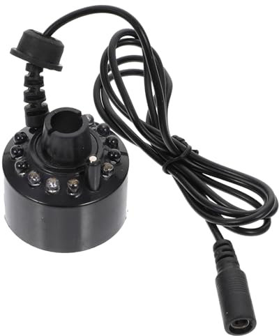 Ciieeo 5 STK für Aquarien Teichnebler Nebelmaschine Zubehör für Aquarien Fontänen Nebelmaschine aircot مكيف تبريد Sprayer Nebelmaschine licht für Aquarien Abs Black