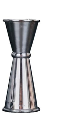CHFYIJYHM Jigger de cóctel de Barra de Acero Inoxidable, Jigger de Bebida de cóctel de Medidas de Barra, for mixología de Barra casera(Mirror 25 50ml)