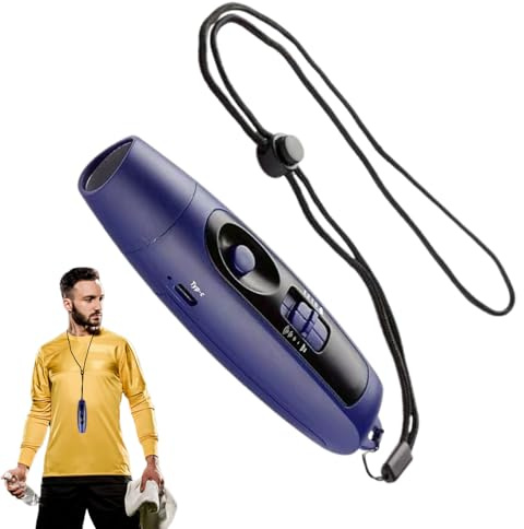 Sifflet manuel, sifflet électronique | Gadget sifflant Gadget polyvalent réglable 3 Différent,Coup de sifflet électrique à haut volume avec lanière et USB léger rechargeable pour les entraîneurs de vo