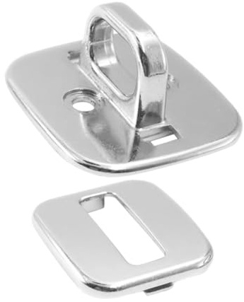 SEWACC Placa Base de Anclaje de Seguridad Base Fija para Portátil Plata en Aleación de Zinc y Protección Fiable para Cable de Seguridad en Ordenador Portátil