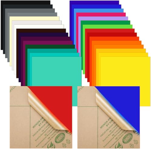 30 Pack Coloured Acrylic Sheets for Laser Cutting, 15 x 15 cm | Translucent Cast Acrylic Boards Bulk, 3 mm Thick Plastic Panels for DIY Engraving Cutting Sawing Crafts, 30 Colours
