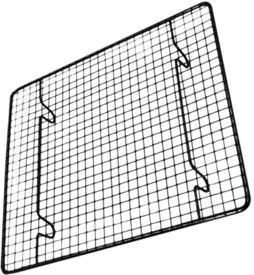 BAZEITFLOW Rejilla Para Enfriar Pasteles y Galletas Negra, Alambre De Acero Resistente, Diseño Plegable, Utensilio De Cocina Para Hornear, Uso Doméstico, Soporte Estable