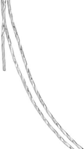 PH PandaHall 1.64ft 925 Sterling Silberdraht Strukturierter Runder Silberdraht 0.7mm Schmuckdrähte 21Gauge Drähte Für DIY Bastelarbeiten Ohrringe Halsketten Schmuck