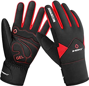 INBIKE Winterhandschuhe Herren mit Thinsulate Warm Winddicht wasserdichte Touchscreen Winter Fahrradhandschuhe für Laufen Skifahren Snowboard Wandern NE966