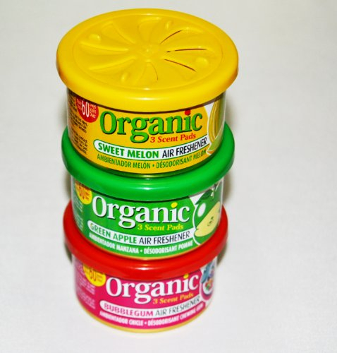FRUCHT-Trio Duftmix 3 Duftdosen - je 1x Apfel Bubble Gum Melone Autoduft