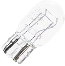 2EXTREME W3x16d 12V 21/5W Glassockel Glühlampe klar, W21/5W für Bremslicht | Klarglas, 2-Phasen Rücklichtbirne für Rücklicht und Bremslicht; VICMA W21/5W, alte Birne mit W3x16d abgleichen.