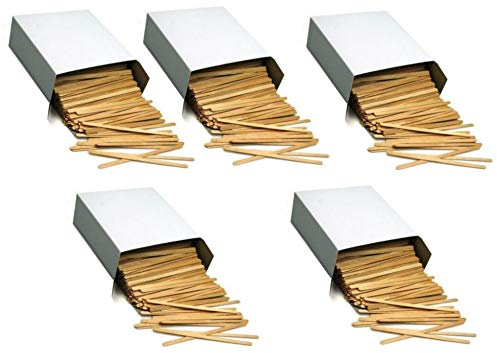 5000 x 14cm Holz Rührstäbchen für Coffee to Go Kaffee Tee, kompostierbar