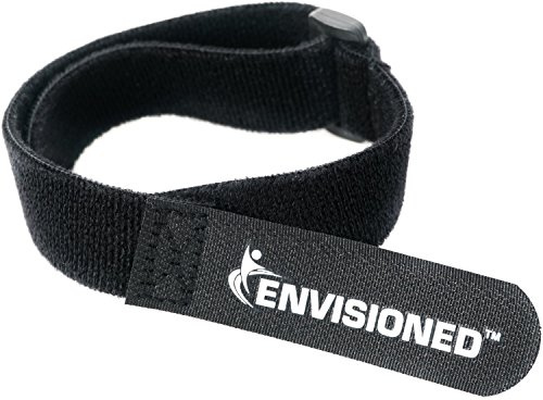 Velour Cinch Straps 1.5 x 12 - 6 Pack, Soft Touch Microfiber Reusable Hook and Loop - Plus 2 Free Bonus Reusable Cable Ties