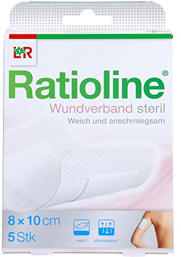 Ratioline Wundverband 10x8 cm steril
