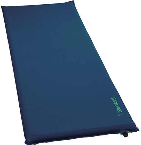 Therm-a-Rest Basecamp Selbstaufblasende Schaumstoff-Camping-Isomatte, WingLock-Ventil, Erwachsene, regulär, 50,8 x 183,9 cm, Poseidon-Blau
