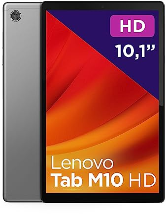 Lenovo Tab M10 Seconda Generazione, Display 10.1 HD, Wi-Fi 5, RAM 3GB, Memoria 32GB, Tablet Android 11, Iron Grey [Esclusiva Amazon]+ Alimentatore, ZA6W0224SE