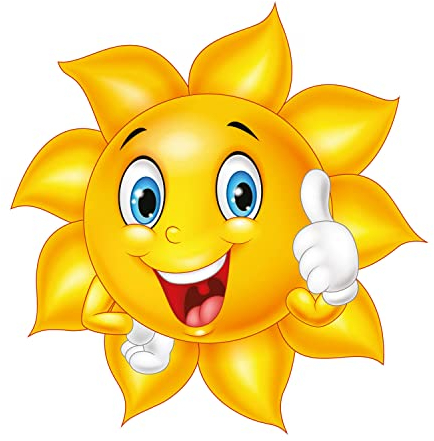 Autocollant motif Smile Soleil I 21 cm I adhésif I jaune I Résistant aux intempéries avec film protecteur anti-UV I Compatible avec les stations de lavage I Autocollant haut de gamme I Kfz735