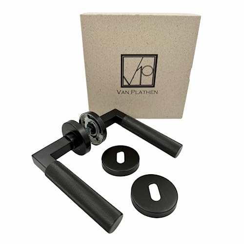 Van Plathen Rosette Fitting Herkules Black/Black Deadlock