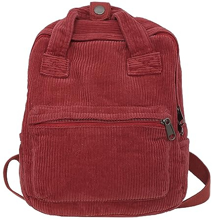 Makukke Rucksack Damen Klein, Cord Cityrucksack Rucksäcke Daypacks Damen Rucksackhandtaschen Rucksack Nicht geeignet für A4-Dokumente