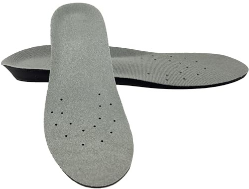 Happystep Solette Plantari Ortopedici di Gommapiuma di memoria PU, Confortevole Soletta con Supporto per Arco Imbottito, Cuscino per Fascite Plantare Ammortizzante (Grigio scuro, 38-41 EU)