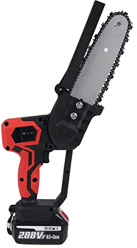 288VF 1500W 8 Inch Electric Cordless One-Hand Saw Chain Saw Woodworking + 2 Battery