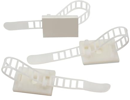 50 Stück Kabelbinder selbstklebende, kabelbinder weiß,Kabelclips,Schreibtisch Draht Organizer,Kabelmanagement,Kabelhalter für den Schreibtisch,Halter Kabelhalterung für Hause und Büro