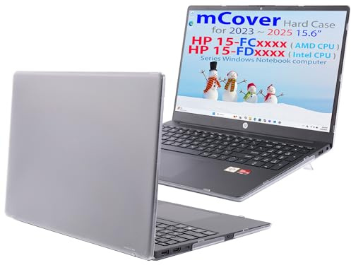 mCover Funda compatible solo para laptop HP de 15.6 pulgadas 15-FCxxxx / 15-FDxxxx / 250 G10 Series 2023-2024 (no es compatible con ningún otro modelo de laptop HP), transparente