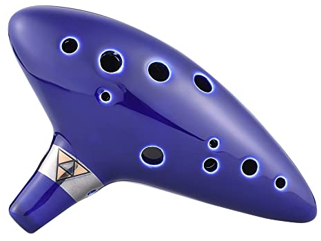 COMETX C Vessel Flöte 12 Loch Okarina Keramik Alt C Gefäß Flöte Wind Musikinstrument