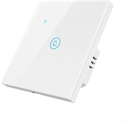 Smart-Tauchheizungs-Timer-Schalter, intelligenter Boiler-Tastenschalter, 40 A, für Tuya Smart WiFi, Warmwasserbereiter, Boiler, Touch-Schalter, Timer für Alexa (weiß)
