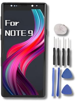 Organisk Skärmbyte för Note 9, Note 9 Ram, Digitaliseringsenhet med Ramreparationsverktyg för Note 9