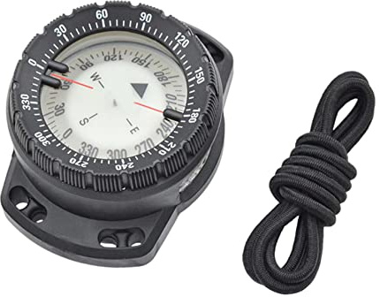 HoveeLuty Dive Compass Surfing Luminous Underwater 50m Wrist Compass Night Vision Waterproof Navigation Compass with Bungee Band Compass Diving Compass Compass Wrist Compass