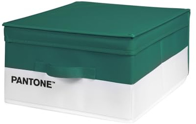 PANTONE Organizer Armadio Salvaspazio, Scatola Porta Oggetti e Abiti con Tasca Profumatore Armadio, Contenitore Giochi Bambini e Vestiti Pieghevole, Scatole per Armadio Portaoggetti 35x45x20 cm