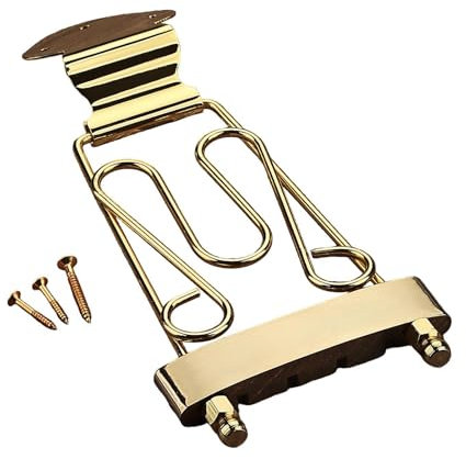perfeclan Gitarre Saitenhalter Bass Brücke String Retainer Teile Zubehör mit Schrauben Professionelle Brücke 4 Saiten Elektrische Gitarre Pull Platte