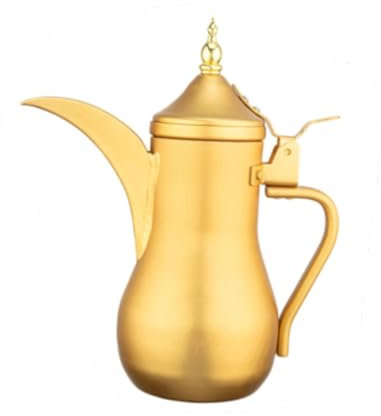 FytStycale Arabic Teapot 1.8L Aluminium Coffee Tea Pot Gold