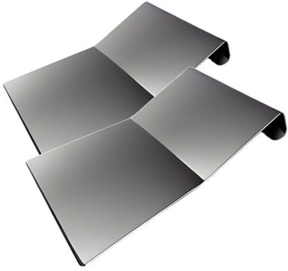 Vulcaninox – Set 2 Tarocchi per Impasti in Acciaio Inox 304 Certificato – Spatole Raschiapasta Professionali per Pane, Pizza, Pasta Fresca – No Cromato, No Zincato – Qualità Artigianale