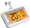 ThermoPro TP110 Fridge Thermometer with Large Backlit LCD, Waterproof Freezer Thermometer with Max/Min Record, Easy Battery Replacement, High Accuracy Refrigerator Monitor for Kitchen, Basement