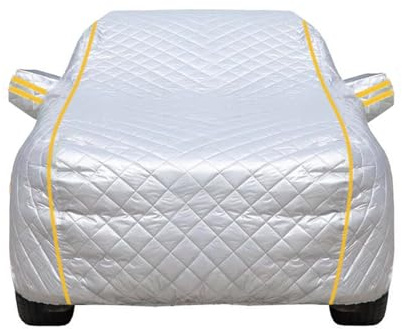 Hagelschutzplane Für VW Touran 2003-2020, Verdickte Vollgarage Für Den Außenbereich, wasserdichte Frostschutz-Windschutzscheibenabdeckung, Autoplane Gegen Hagel(Silver,Touran 1 2010-2015)