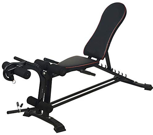 PUFAHAU Multifunktionale Hantelbank für Ganzkörpertraining, Hyper Back Extension, Sit-up-Bank, Roman Chair, Schrägbank, Flachbank, Trainingsgerät 12 Zoll