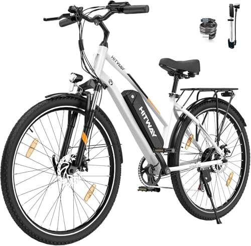 HITWAY E Bike 28 Zoll, Elektrofahrrad Pedelec für Damen und Herren, E-Fahrrad mit 36V 12Ah/13Ah Wechselakku, 250W Motor, 7 Gang Schaltung,StVZO Citybike Electric Bike Ebike Reichweite bis zu 35-90km