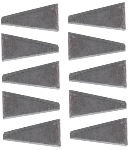 Angoily 10pcs Carbon Steel Axe Wedge and Metal Hammer Wedge Set Small Size for Outdoor Axe Repair and Fixing Tools
