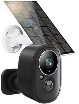 VEKELETE WiFi Mini Camera Outdoor Solar IP Camera 5MP HD Built-in Battery Video Surveillance Camera Long Time Standby Tuya APP(5MP 32GB)