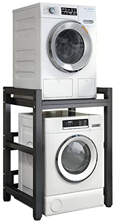 Adjustable Stacking Kit for Front Load Washers & Dryers SpaceSaving Laundry Dryer Stand HeavyDuty 400KG Capacity Over Washer Storage Rack Efficient Organization Solution