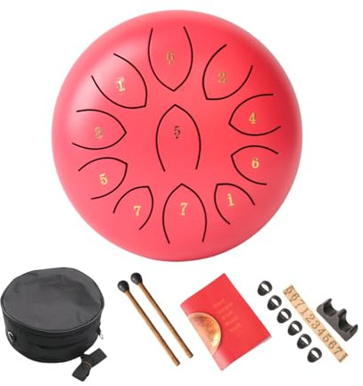 11 Hinweis Stahlzunge Drum Kleine Heilende Trommel Tragbare Handpaner Percussion Instrument Für Meditationen Dauer Metal Handpans Musikgeschenk Für Kinder