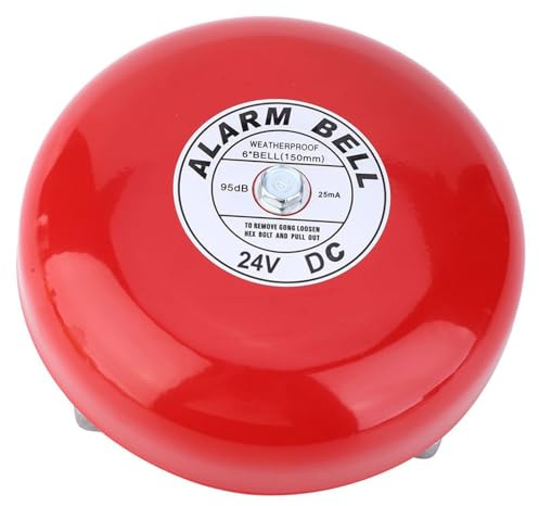 CB-6B 95dB Metal Electric Bell High Hardness Aluminum Base Loud Powerful for School Home Factory Elevator Anti-electromagnetic Long Service Life