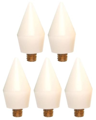 SOLUSTRE Recharge 5pcs pour Stylo à Dessin Diamant Embout en Cire Blanche, Métal et Cire, pour Fixation Confortable en Nail Art et Loisirs Créatifs