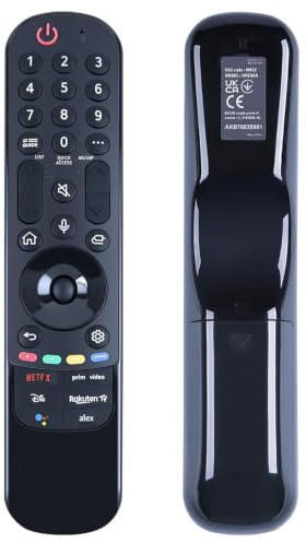 WKOLF Telecomando di ricambio MR22GA AKB76039901 per LG TV Magic Alexa e Google, OLED Z21, G2G1, QNED MiniLED 996QP, 87Q, 86Q, 82Q, 81Q serie UHD Series 2021/2022 (senza controllo vocale)