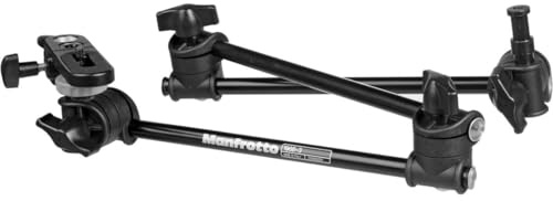 Manfrotto Gelenkarm 3-tlg. mit Kameraplatte | Inklusive Halterung und 5 Jahre Garantie für Filmen, Montage und Stabilisierung