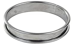 Gobel - Cercle à Tarte en INOX Ø 16 cm - Cercle à Pâtisserie Bords roulés - Hauteur 2,7 cm - Démoulage Rapide et Parfait - Qualité Supérieure - Fabriqué en France