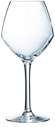 Chef&Sommelier - Lot de 6 Verres à Pied Cabernet Vins Jeunes en Cristallin - Verres de Dégustation Sobres et Élégants - Résistance Hors Norme - Transparence Absolue - Verres à Vins de 35 cl