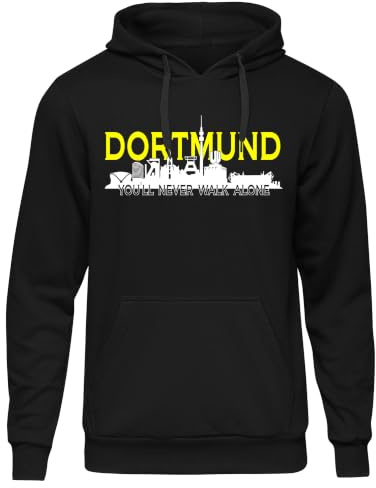 Uglyshirt89 Dortmund Skyline Kapuzenpullover | Ruhrgebiet Dortmund Fan Hoodie Stadt Pullover Geschenk