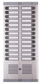 Interphone avec – frontale 26 Boutons sur 2 rangées avec boîte à encastrer préparé pour place extérieur Urmet 925/226