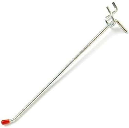 Bulk Hardware Bh05882 simple Panneau perforé 150 mm (15,2 cm) Crochet pour 19 mm (3/10,2 cm) trous Board – Plaqué zinc brillant, Lot de 15